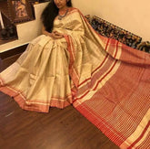 Tussar ghicha silk saree silkzon.in
